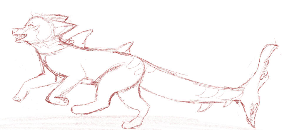 a rough sketch of a character