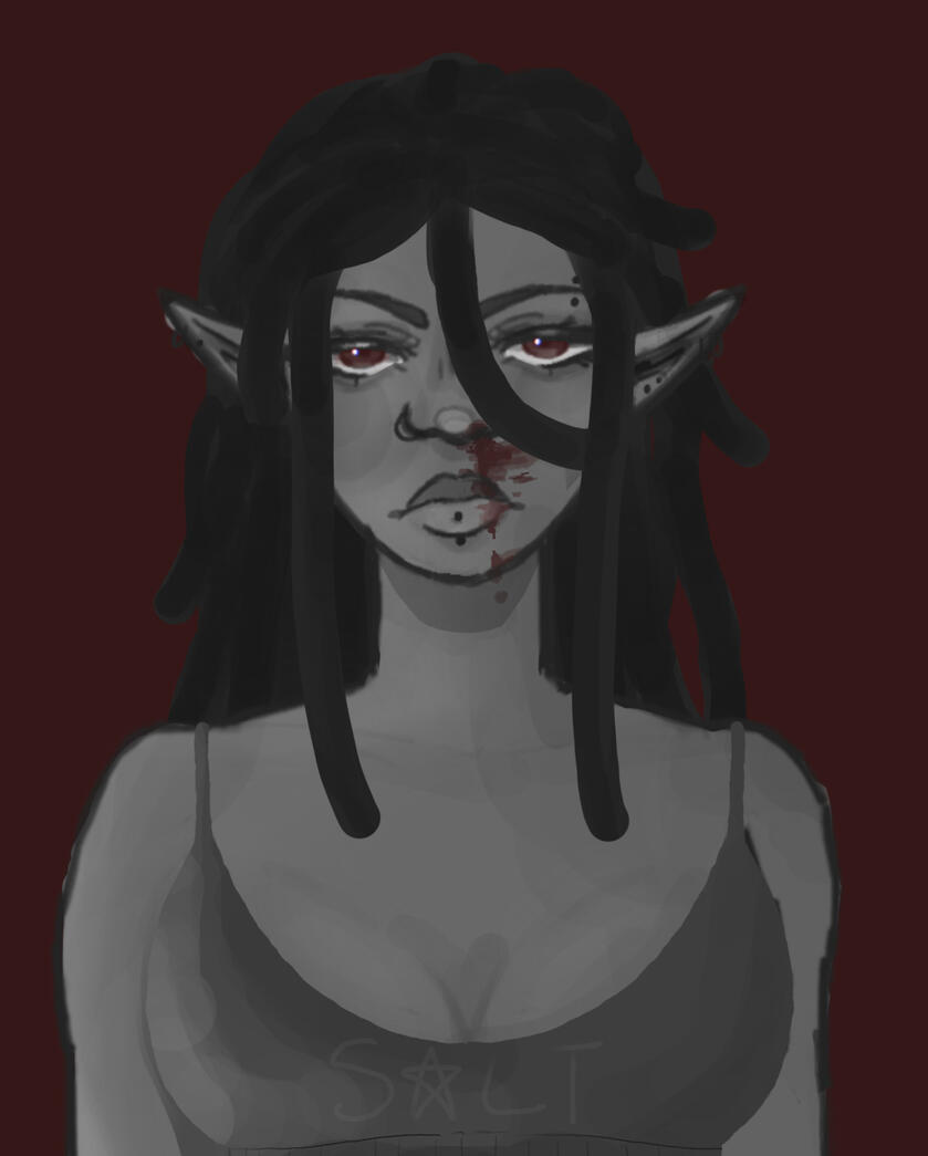 a rough sketch of a character